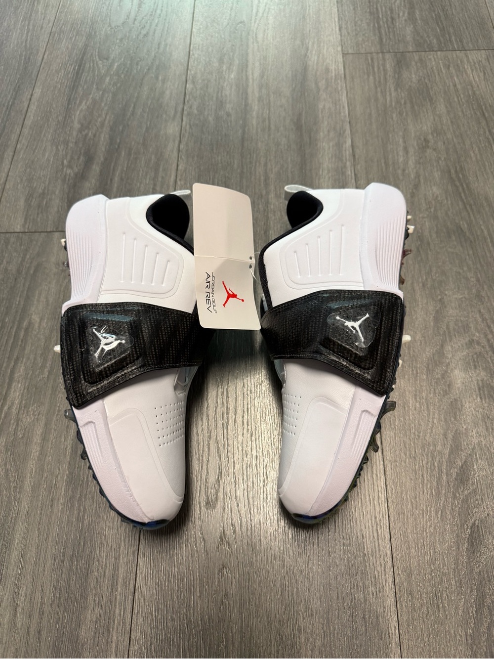 Nike Jordan Air Rev White Black Athletic Golf Shoes FV6338-103 Men's Size 8 New
